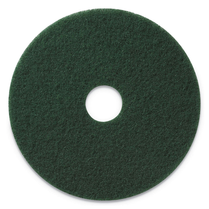 Scrubbing Pads, 20" Diameter, Green, 5/CT