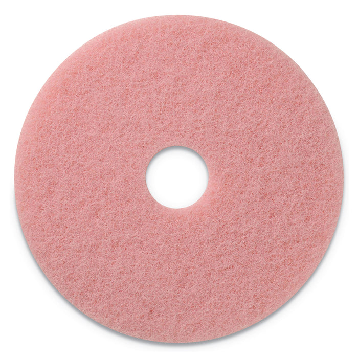 Remover Burnishing Pads, 27" Diameter, Pink, 2/CT