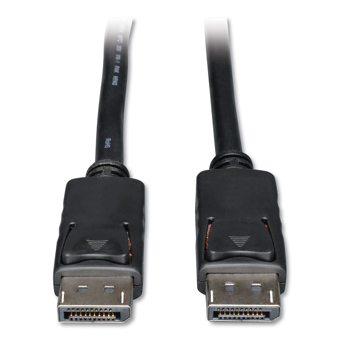 DisplayPort Cable with Latches (M/M), 4K x 2K 3840 x 2160 @ 60Hz, 15 ft., Black