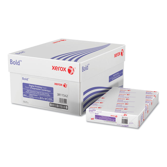 Bold Digital Printing Paper, 98 Bright, 24lb, 8.5 x 14, White, 500 Sheets/Ream, 8 Reams/Carton