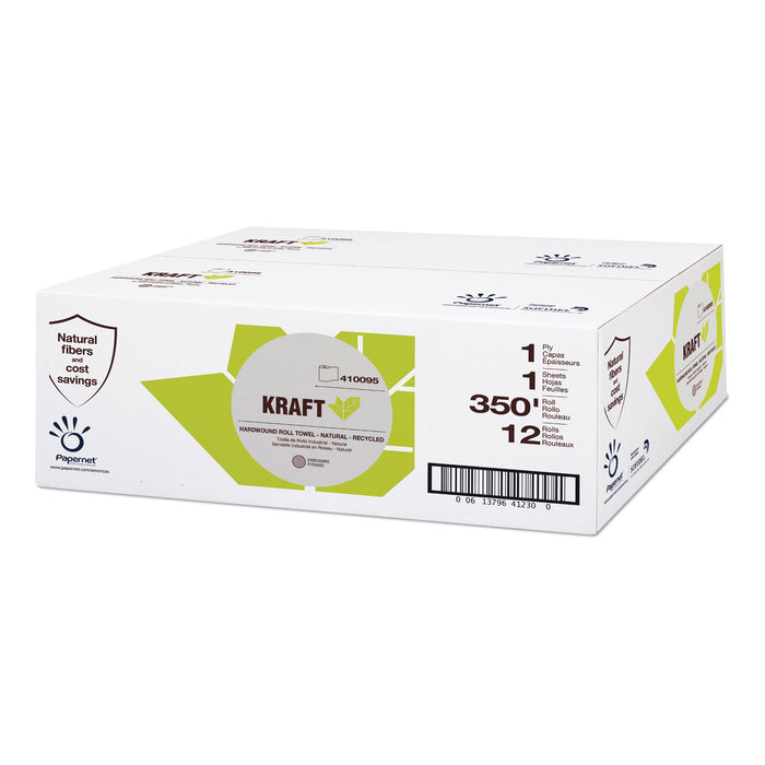 Heavenly Soft Paper Towel, 1-Ply, 5.5" x 5.5", Brown, 350 ft/Roll, 12 Rolls/Carton