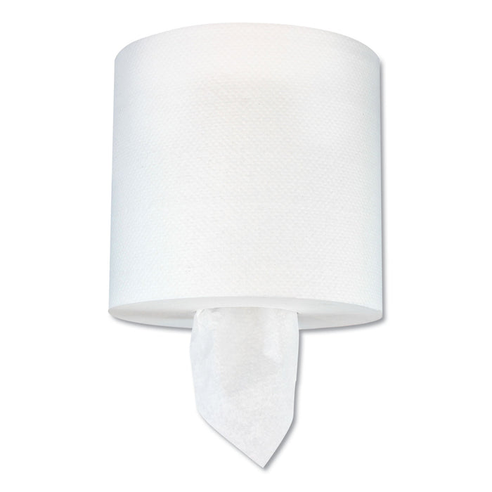 Center-Pull Hand Towels, 1-Ply, 7 5/8" x 750 ft, White, 6 Rolls/Carton