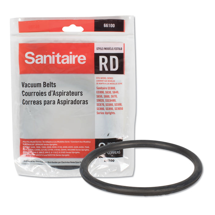 Upright Vacuum Replacement Belt, Round Belt, 2/Pack