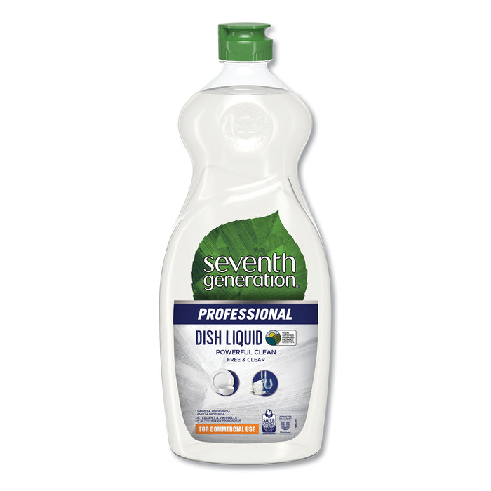 Dishwashing Liquid, Free and Clear, 25 oz Bottle, 12/Carton