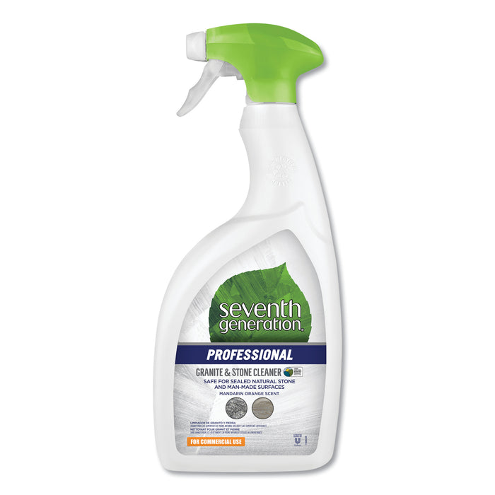 Granite and Stone Cleaner, Mandarin Orange Scent, 32 oz Bottle, 8/Carton