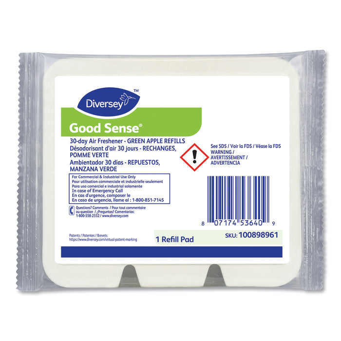 Good Sense 30-Day Air Freshener, Green Apple and Fresh, 1.19 lb, 12/Carton