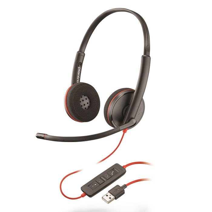 Blackwire 3220, Binaural, Over The Head Headset