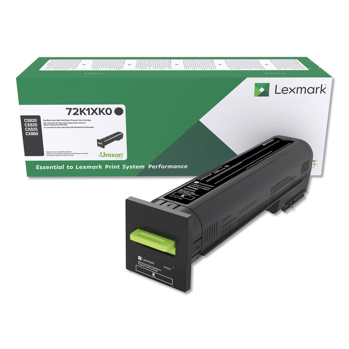 72K1XK0 (CS820) Return Program Extra High-Yield Toner, Black