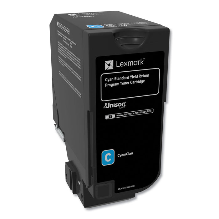 74C1SC0 (CS720/CS725/CX725) Return Program Toner, Cyan
