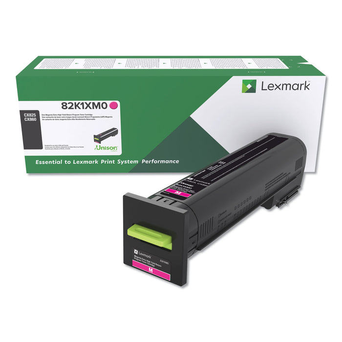 82K1XM0 (CX825) Return Program Extra High-Yield Toner, Magenta
