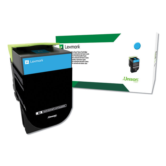 C544X4CG (C544) Return Program Extra High-Yield Toner, Cyan