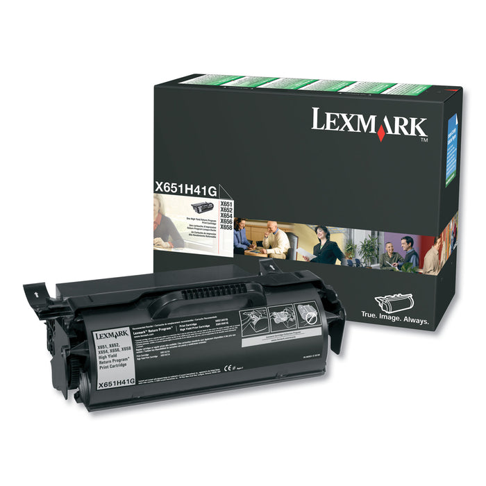 X651H41G (X651) Return Program High-Yield Toner, Black