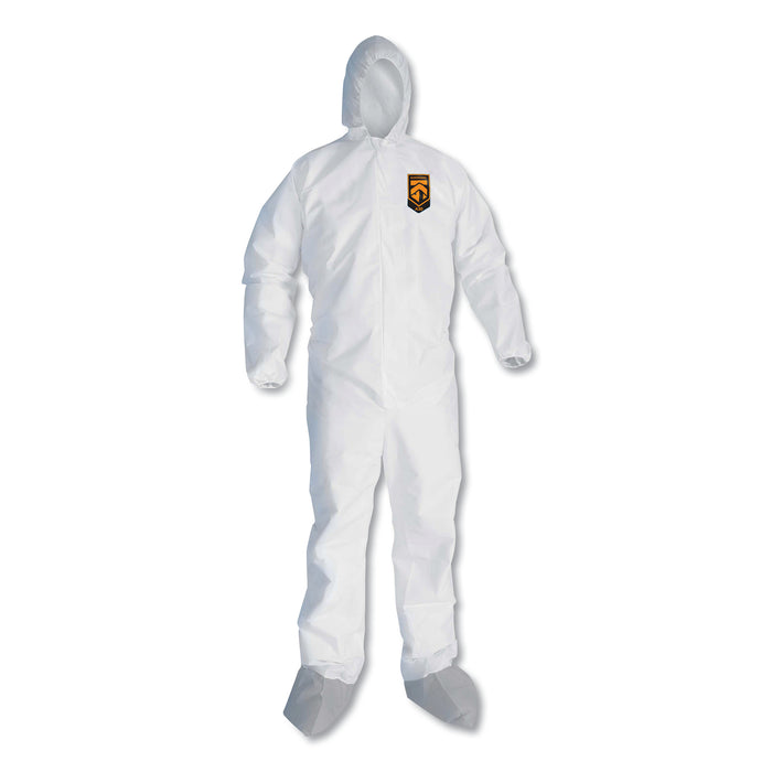A45 Liquid and Particle Protection Surface Prep/Paint Coveralls, Large, 25/CT