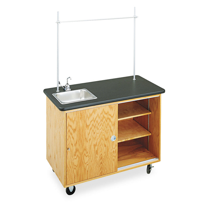 Economy Mobile Lab Table, Rectangular, 48w x 24d x 36h, Black