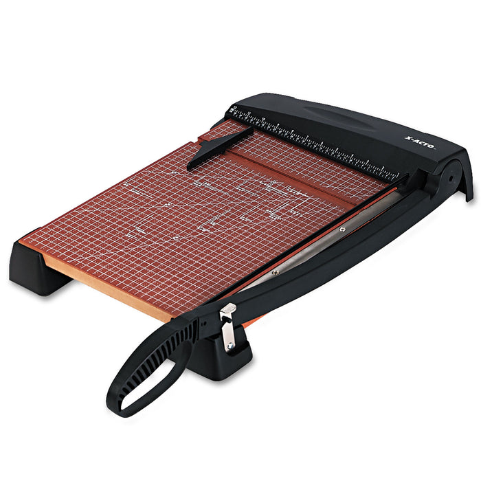 Heavy-Duty Wood Base Guillotine Trimmer, 15 Sheets, 12" x 15"