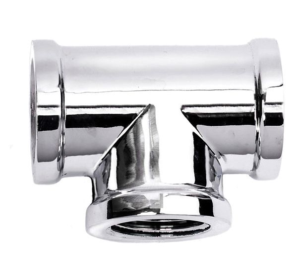 1/2" Chrome-Plated Tee (Lead-Free)