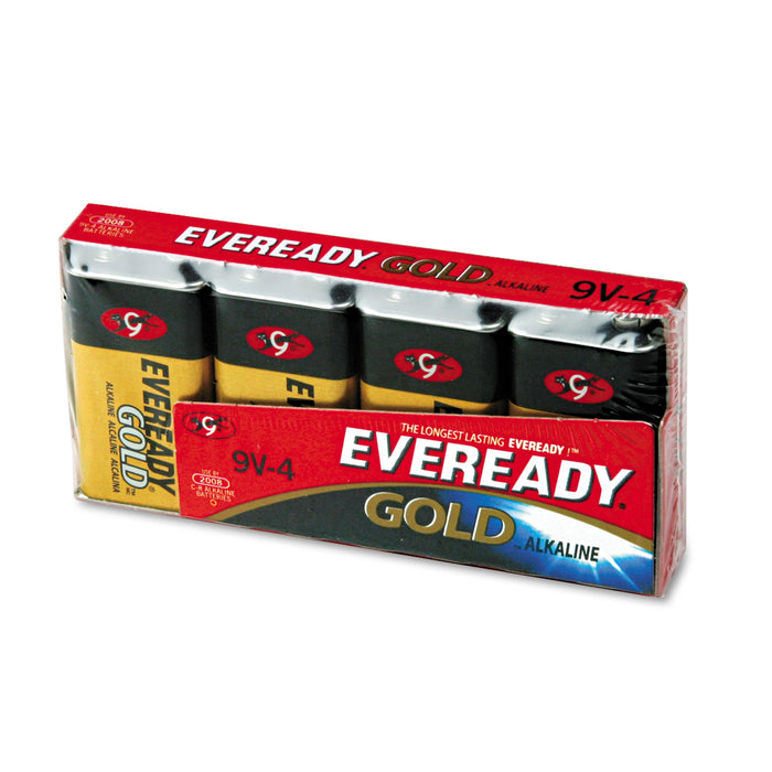 Gold 9V Batteries, 4/Pack