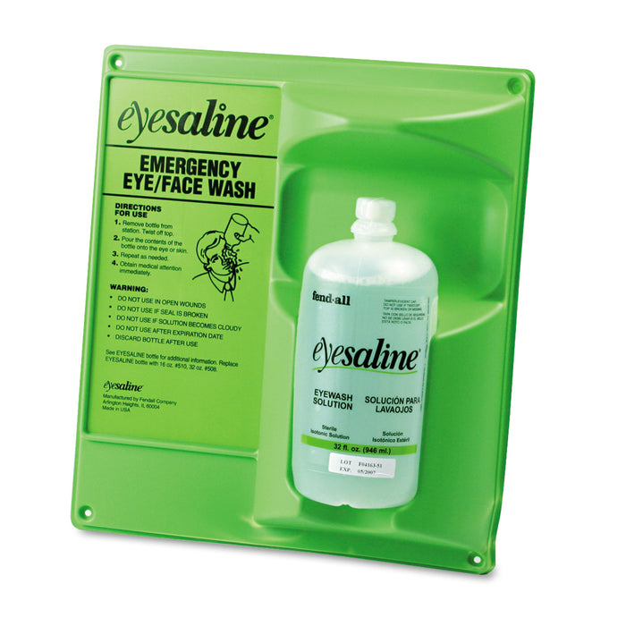 Fendall Single Eye Wash Station, 13w x 4 1/2d x 14h, 8/Carton