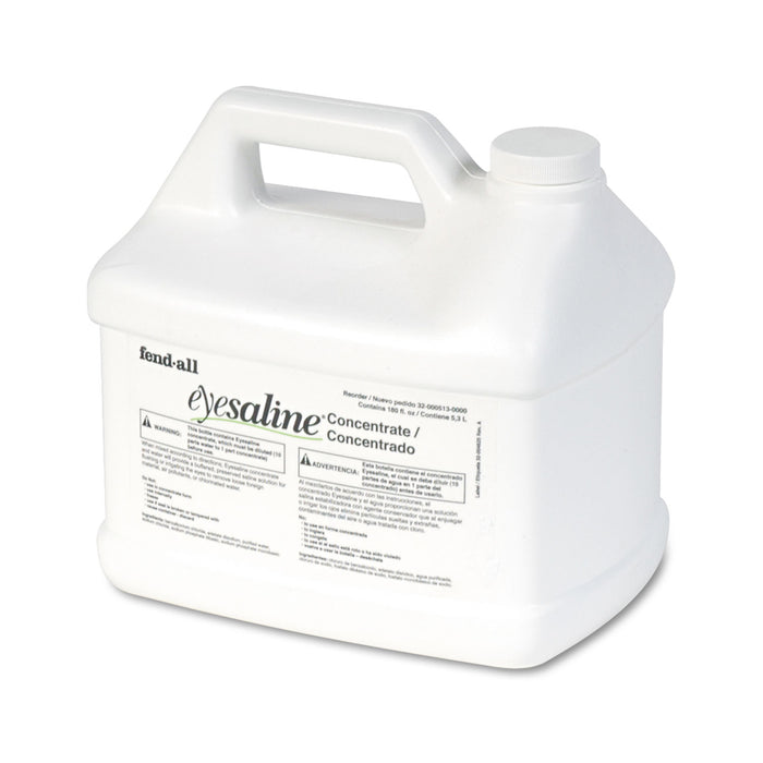 Fendall Eyesaline Stream II Eyewash Station Refill, 180 oz Bottles, 4/Carton