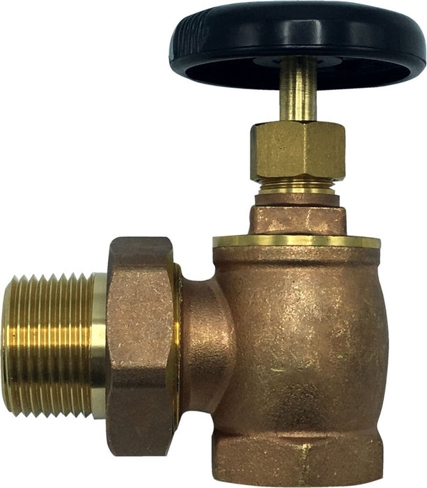 1" Brass Radiator Angle Valve