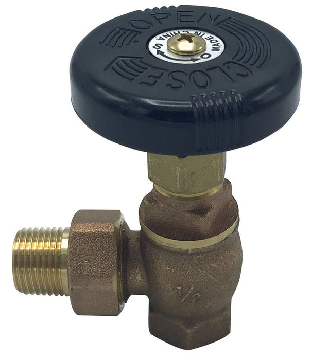 1/2" Brass Radiator Angle Valve