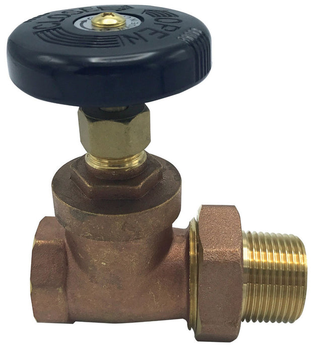 1" Brass Radiator Gate Valve