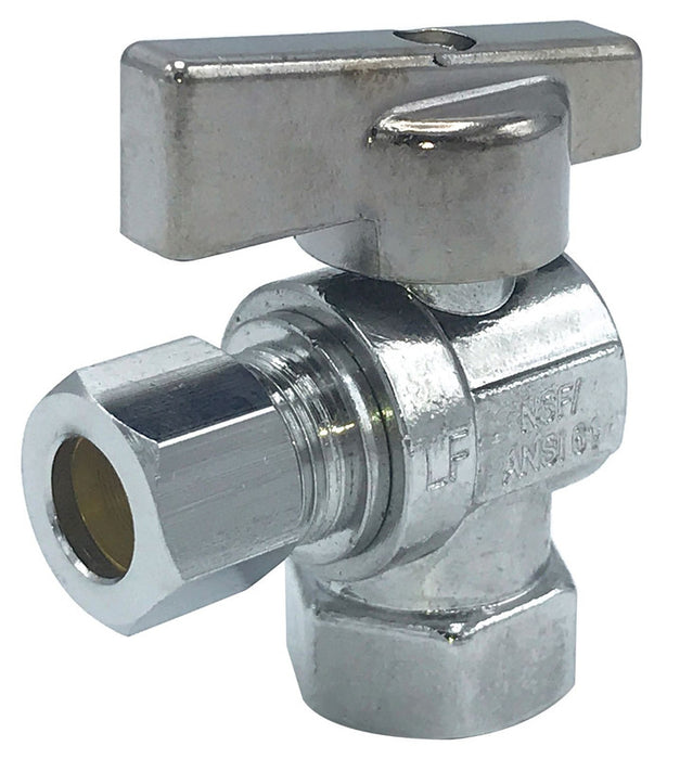 3/8" OD X 3/8" IPS Angle Compression Stop (Lead-Free)