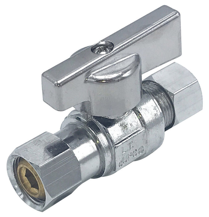 3/8" OD X 3/8" IPS Straight Compression Stop (Lead-Free)