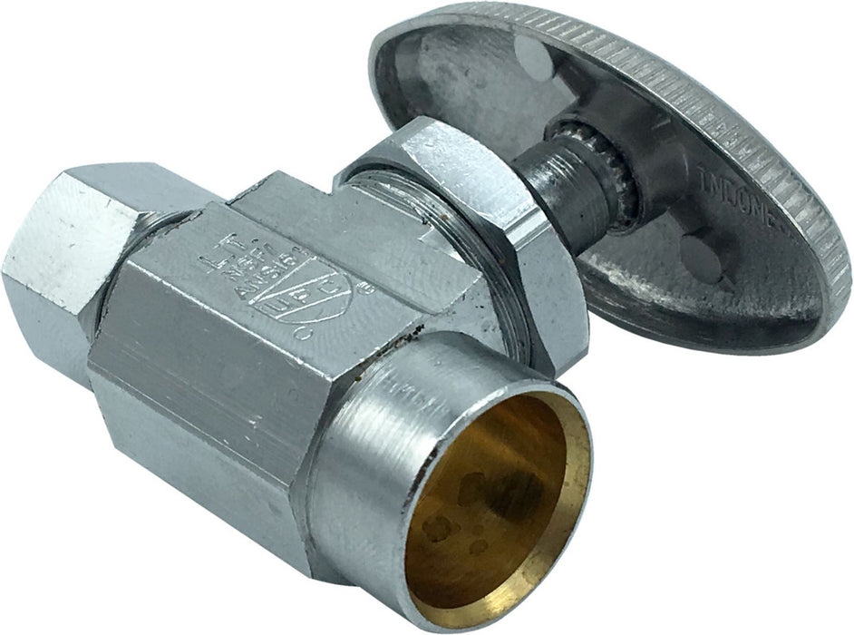 3/8" OD X 1/2" IPS Straight Compression Stop (Lead-Free)