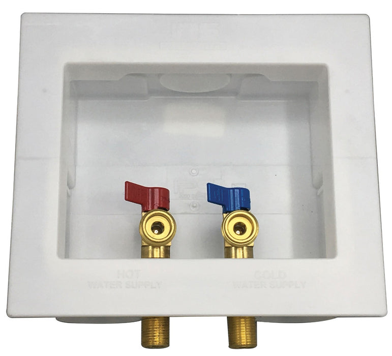 Washing Machine Box With 1/4" Turn Valves