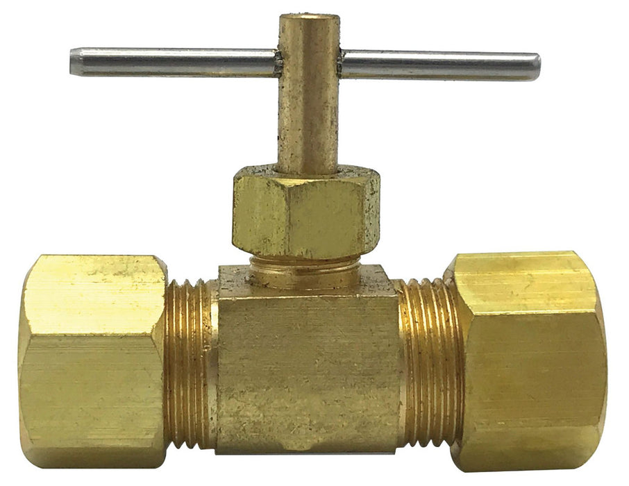 1/4" OD Straight Needle Valve (Lead-Free)