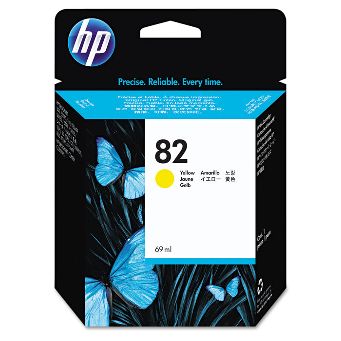 HP 82, (C4913A) Yellow Original Ink Cartridge