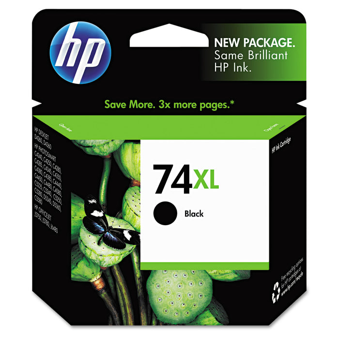 HP 74XL, (CB336WN) High Yield Black Original Ink Cartridge