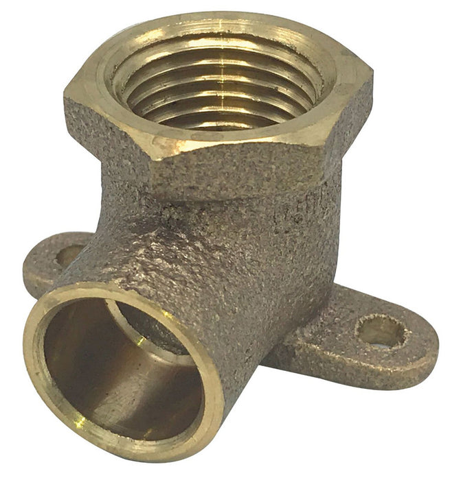 1/2" Brass Drop Ear Elbow (Lead-Free)