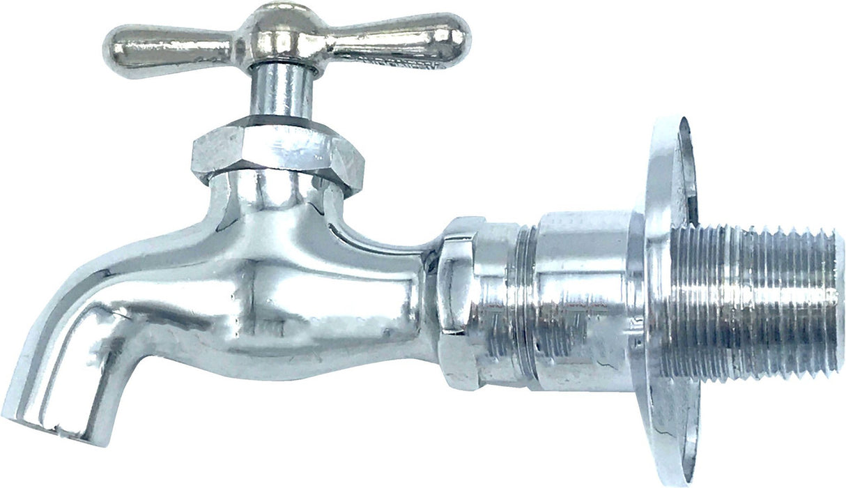 1/2" Chrome Plated Adjustable Flange Plain End - (Lead-Free)