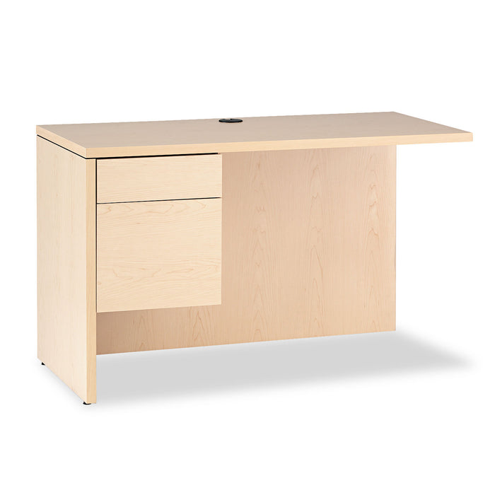 10500 Series L Workstation Return, 3/4 Height Left Ped, 48 x 24, Natural Maple