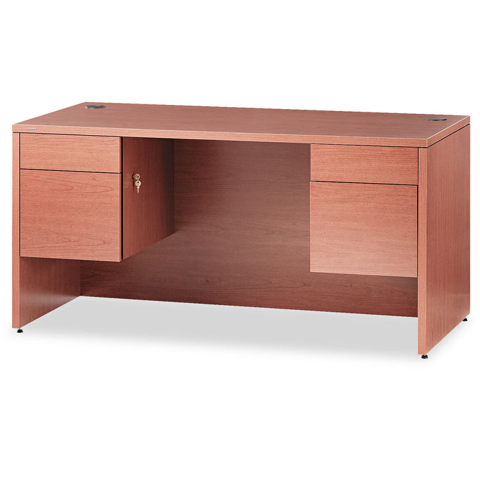 10500 Series 3/4 Height Double Pedestal Desk, 60w x 30d x 29.5h, Bourbon Cherry