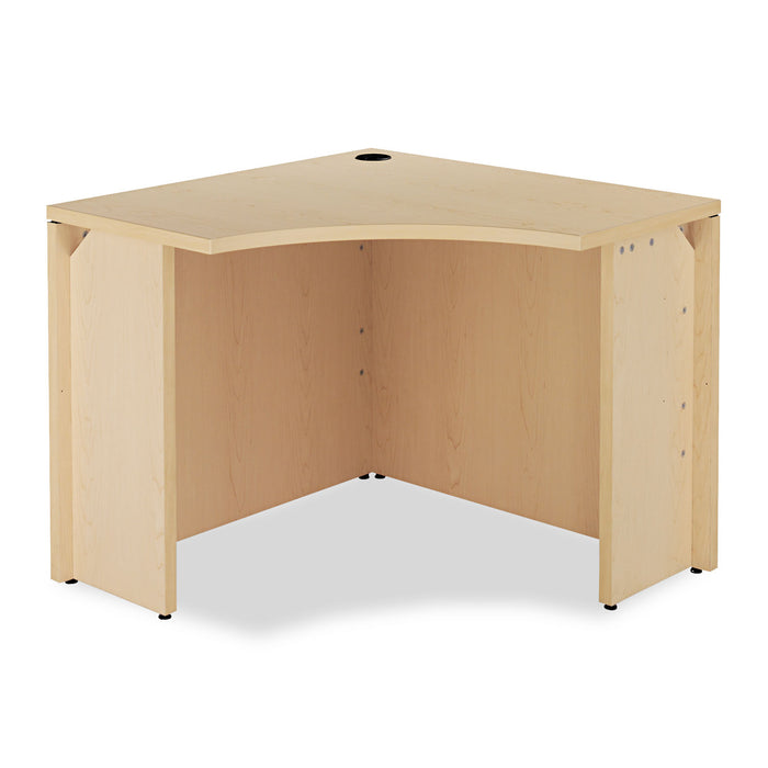 10500 Series Curved Corner Workstation, 36d x 36d x 29.5h, Natural Maple