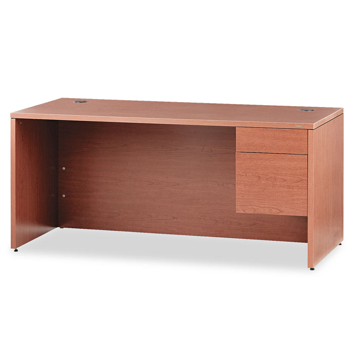 10500 Series "L" Right 3/4 Height Pedestal Desk, 66w x 30d x 29.5h, Bourbon Cherry
