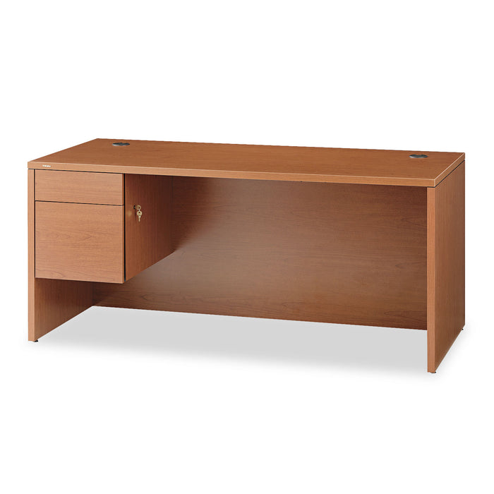 10500 Series 3/4 Height Pedestal Desk, 66w x 30d x 29.5h,Bourbon Cherry