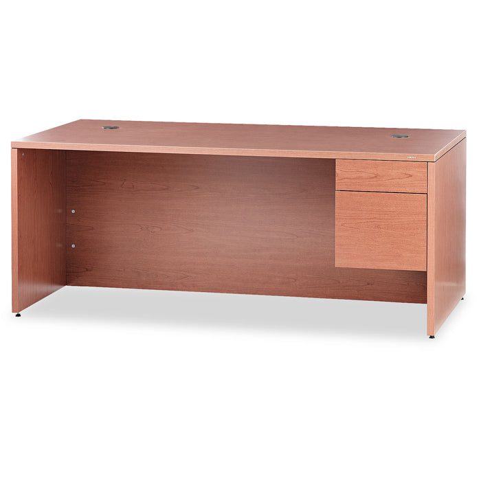 10500 Series Large "L" Right 3/4 Height Pedestal Desk, 72w x 36d x 29.5h, Bourbon Cherry