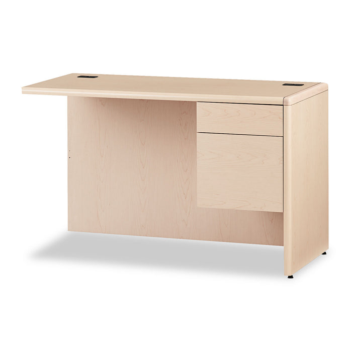 10700 "L" Workstation Return, Right 3/4 Height Pedestal, 48 x 24, Natural Maple