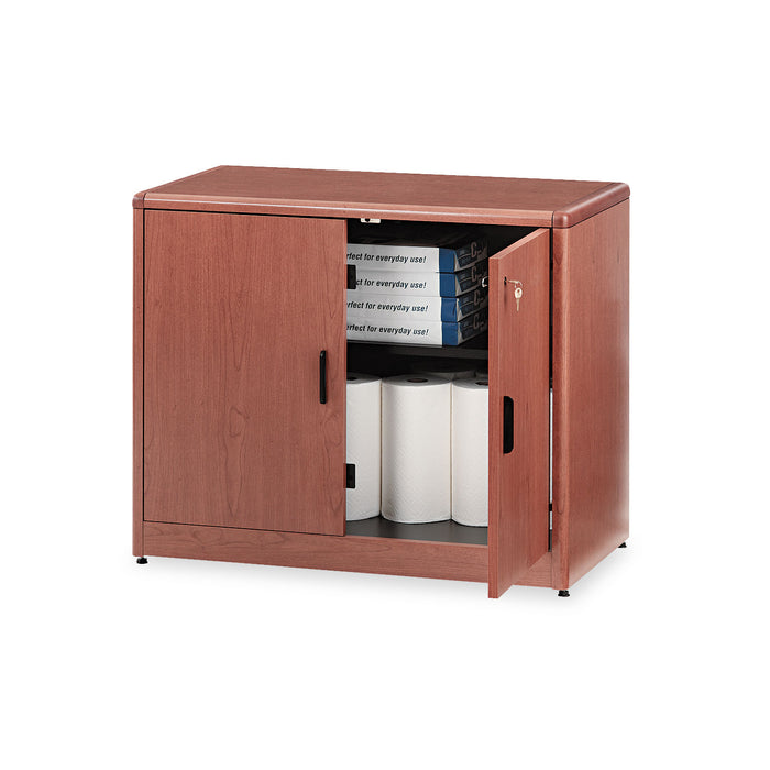 10700 Series Locking Storage Cabinet, 36w x 20d x 29 1/2h, Bourbon Cherry