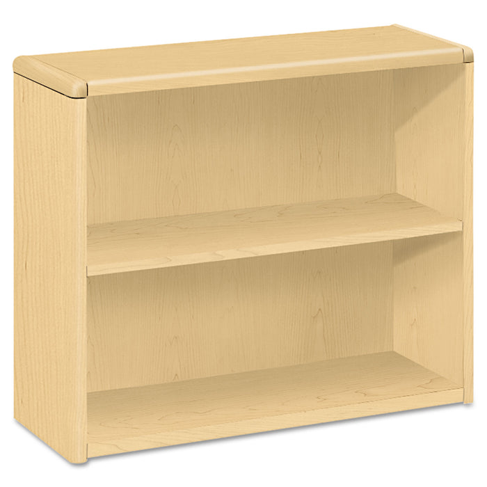 10700 Series Wood Bookcase, Two Shelf, 36w x 13 1/8d x 29 5/8h, Natural Maple