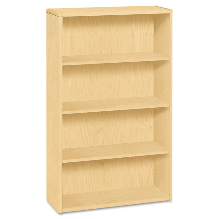 10700 Series Wood Bookcase, Four Shelf, 36w x 13 1/8d x 57 1/8h, Natural Maple