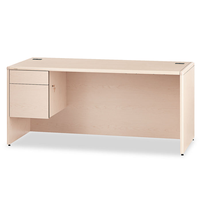 10700 Series "L" 3/4 Height Left Pedestal, 66w x 30d x 29.5h, Natural Maple