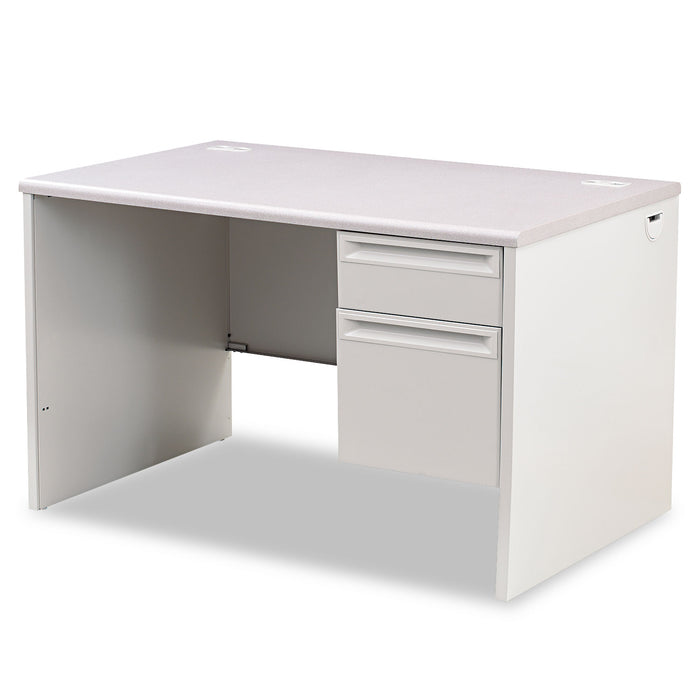 38000 Series Right Pedestal Desk, 48w x 30d x 29.5h, Light Gray