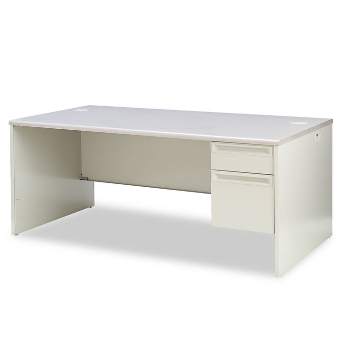 38000 Series Right Pedestal Desk, 72w x 36d x 29.5h, Light Gray