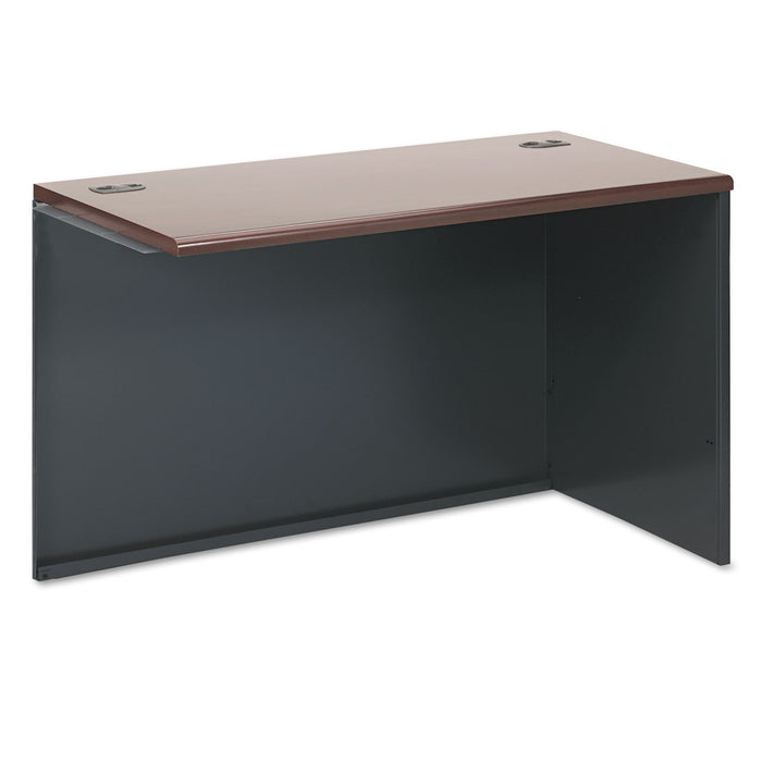 38000 Series Return Shell, Right, 48w x 24d x 29-1/2h, Mahogany/Charcoal