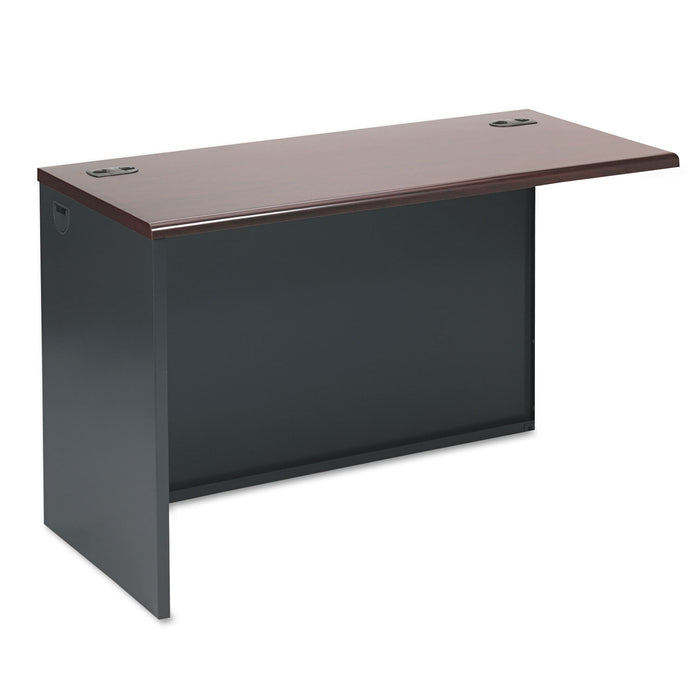 38000 Series Return Shell, Left, 48w x 24d x 29-1/2h, Mahogany/Charcoal